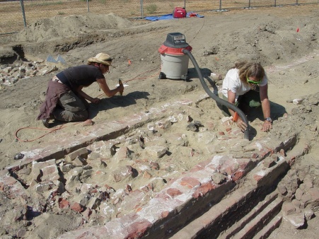 An archeology dig in a State Park