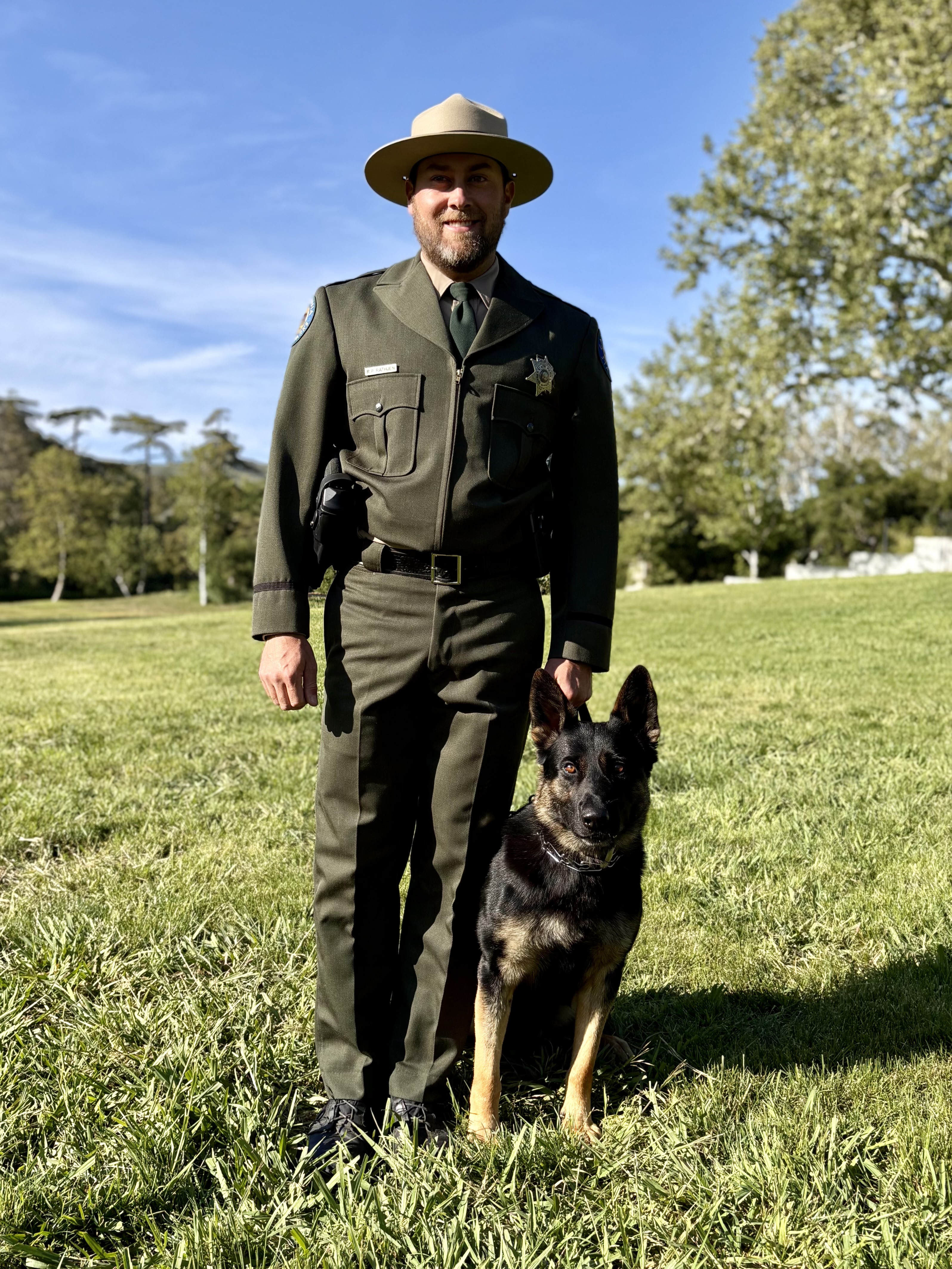 K-9 Bak and Handler Raymond Rathen-Gonzales