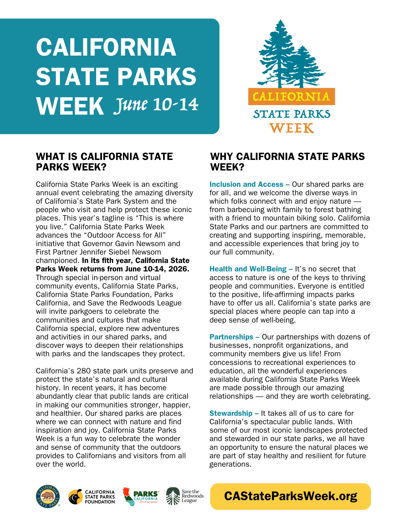 State Parks Week State Parks Week