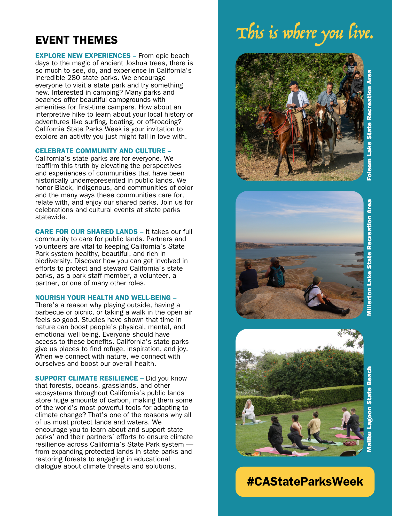 State Parks Week Flyer