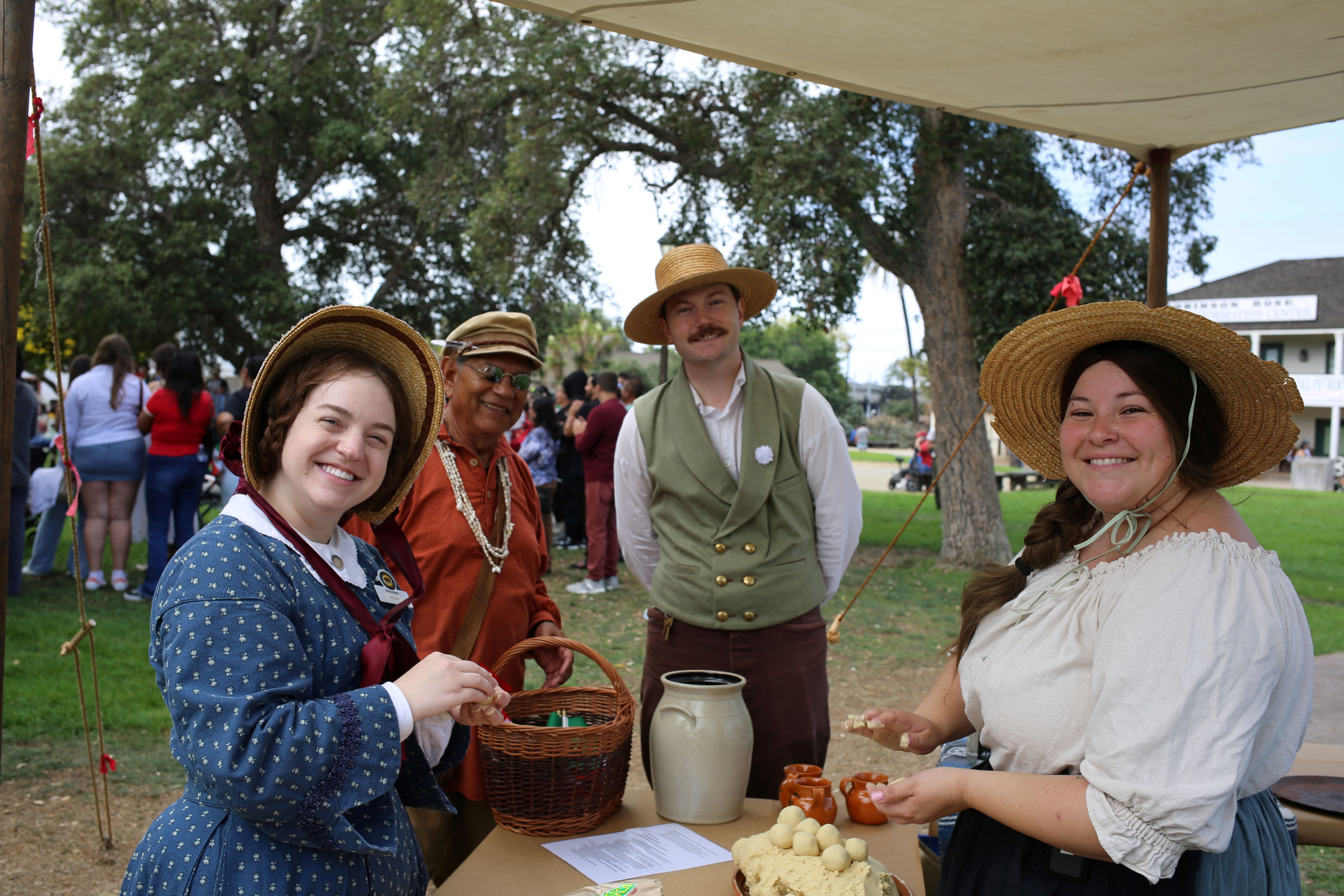 Park volunteers participating in craft activities