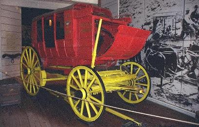 Restored Wells Fargo Stagecoach in Old Town San Diego